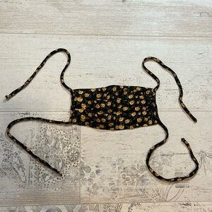 4/$50 Reformation Navy Floral Print Face Mask